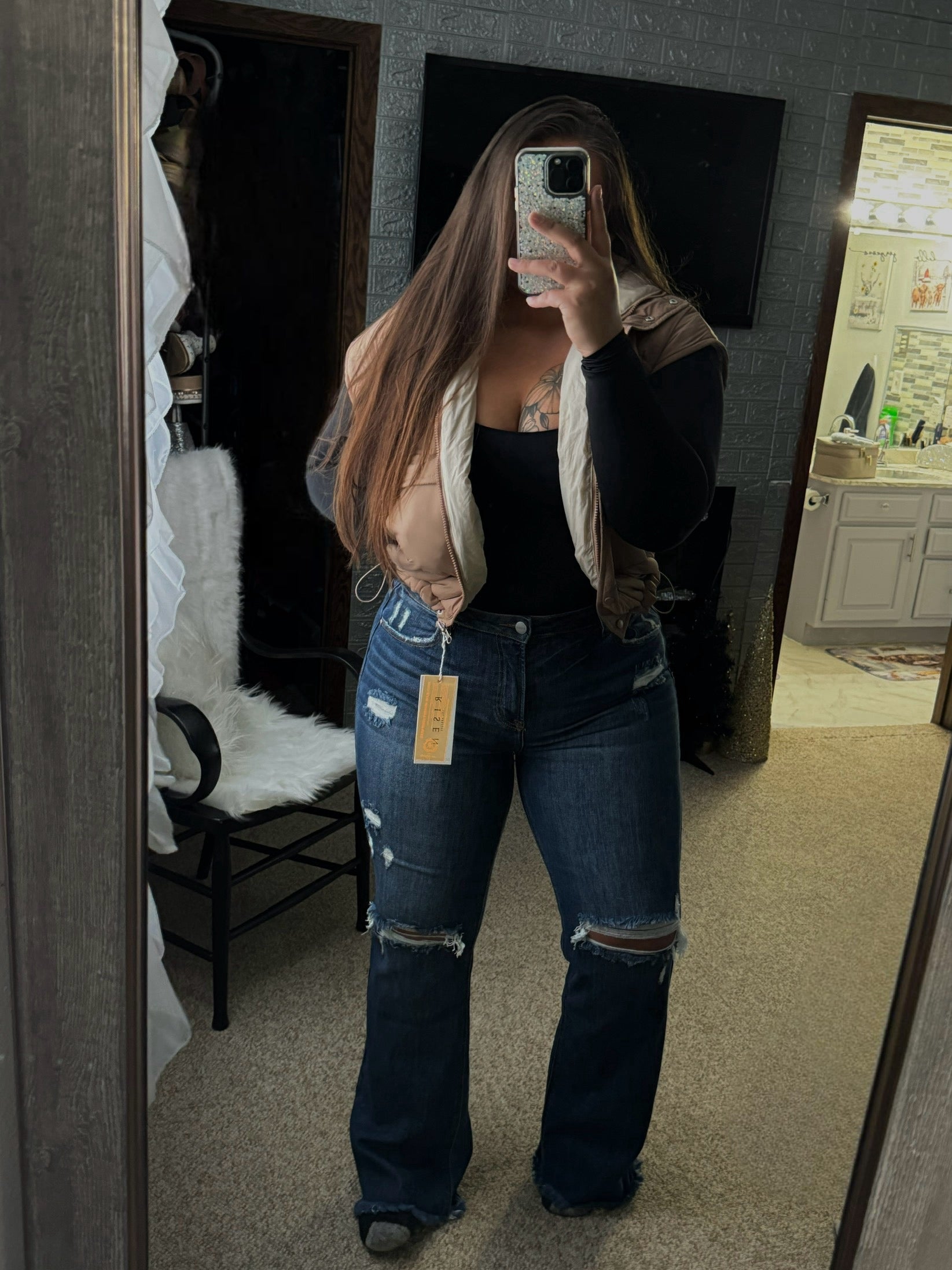 Emily Straight Leg Risen Jeans